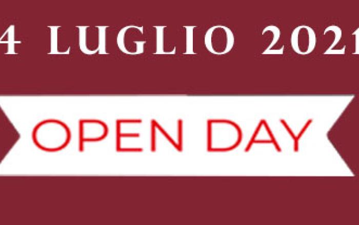 14 Luglio 2021 Open Day